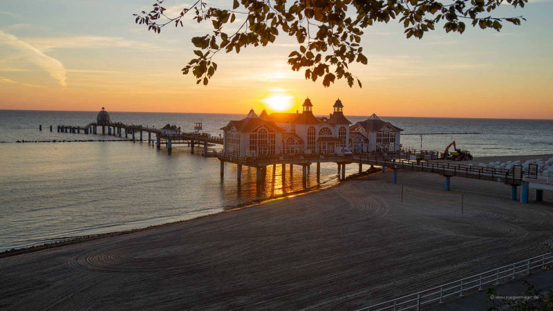 Sonnenaufgang Seebrücke Sellin